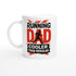 Running Dad Mug - Cooler than Regular Dad | 11oz Gift for Runners Ceramic White