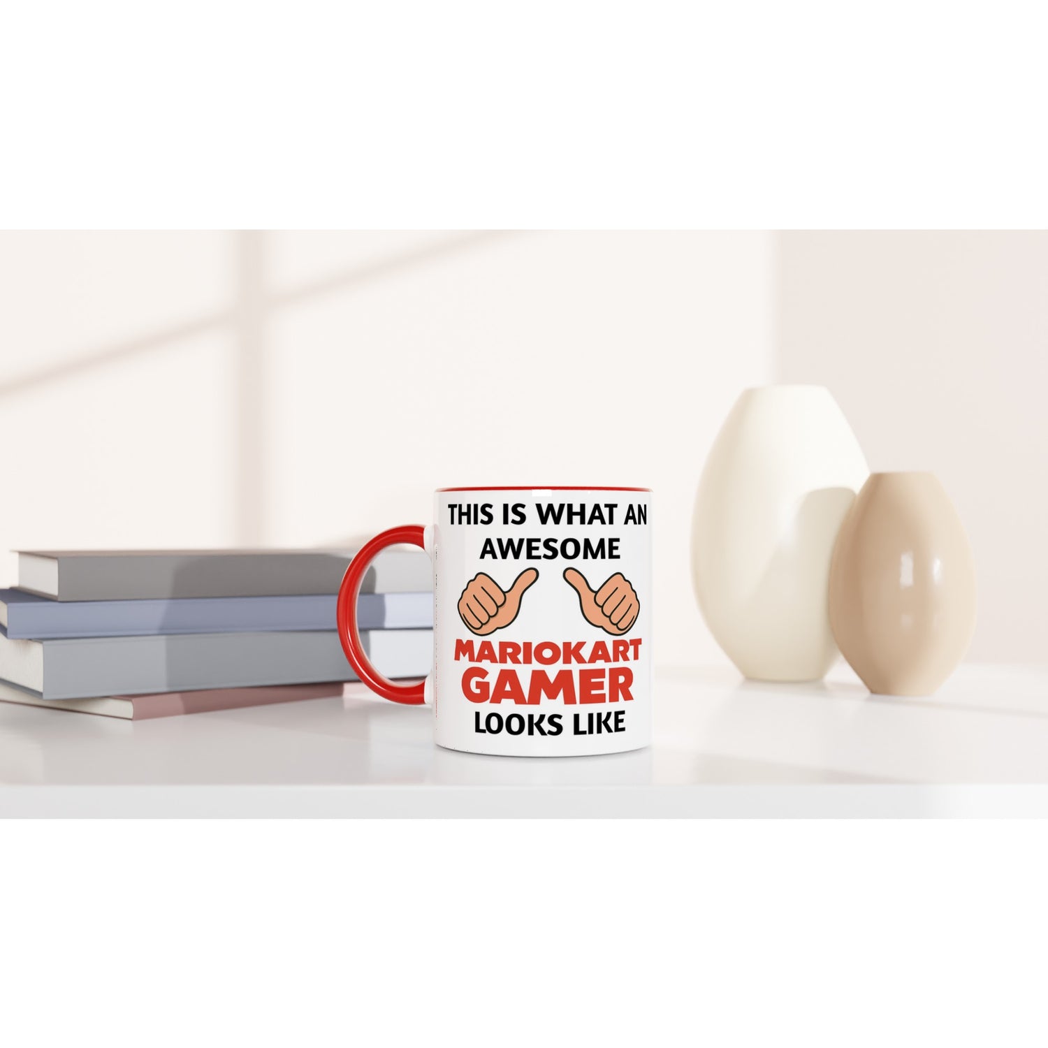 Mario Kart Gamer Mug – 11oz Coffee Cup Gift for Nintendo Fans