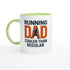 Running Dad Mug - Cooler than Regular Dad | 11oz Gift for Marathon Runners Ceramic Green