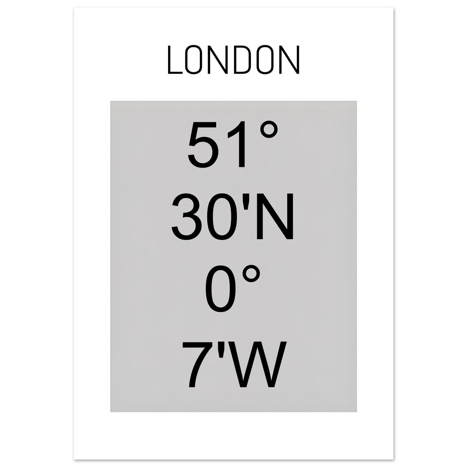 Sheffield Coordinates Poster Print | Minimalist Unframed Wall Art Decor A3 A4 A5 A3 (29.7 x 42 cm)