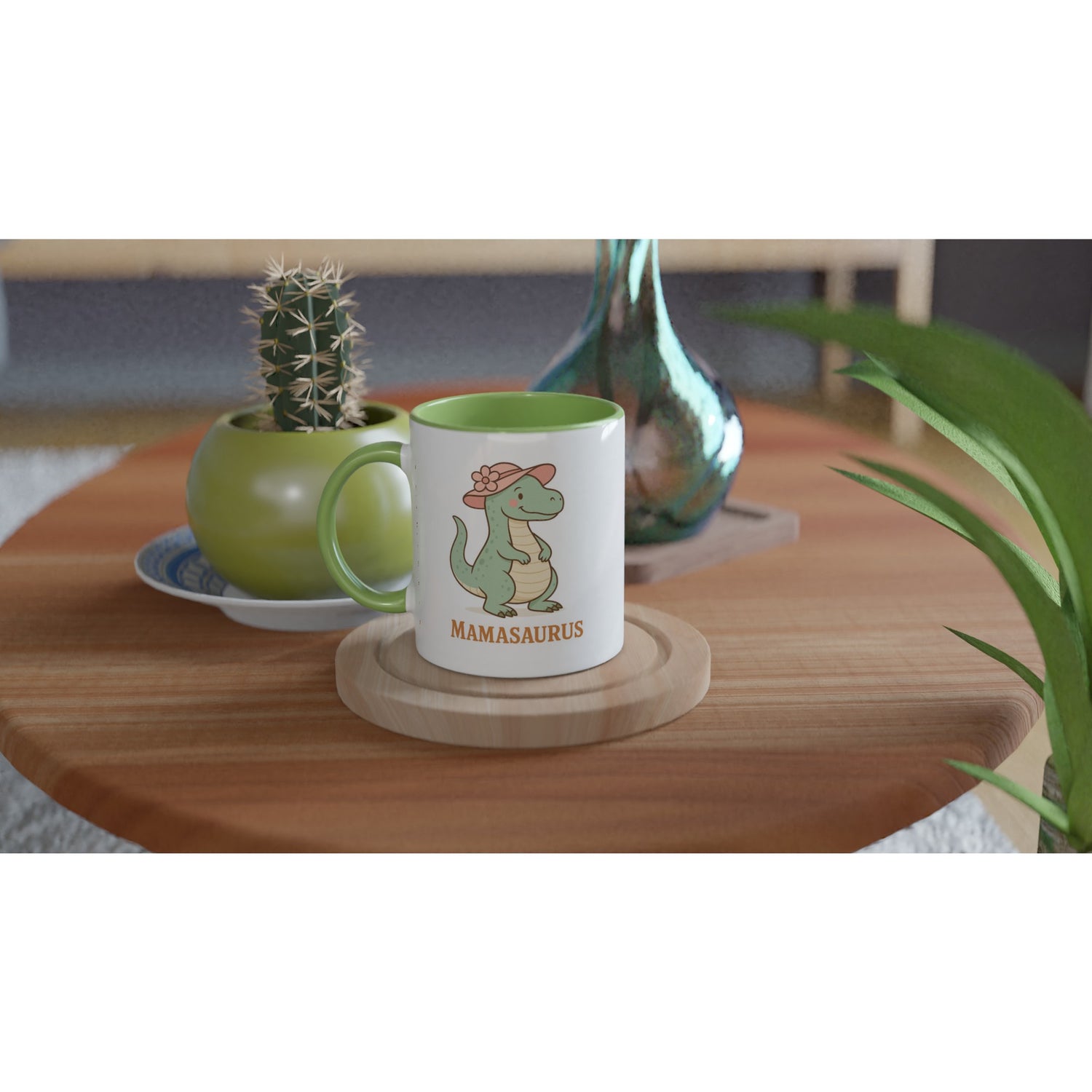 Mamasaurus Mug - Cute Dinosaur Coffee Cup - Perfect Gift for Moms