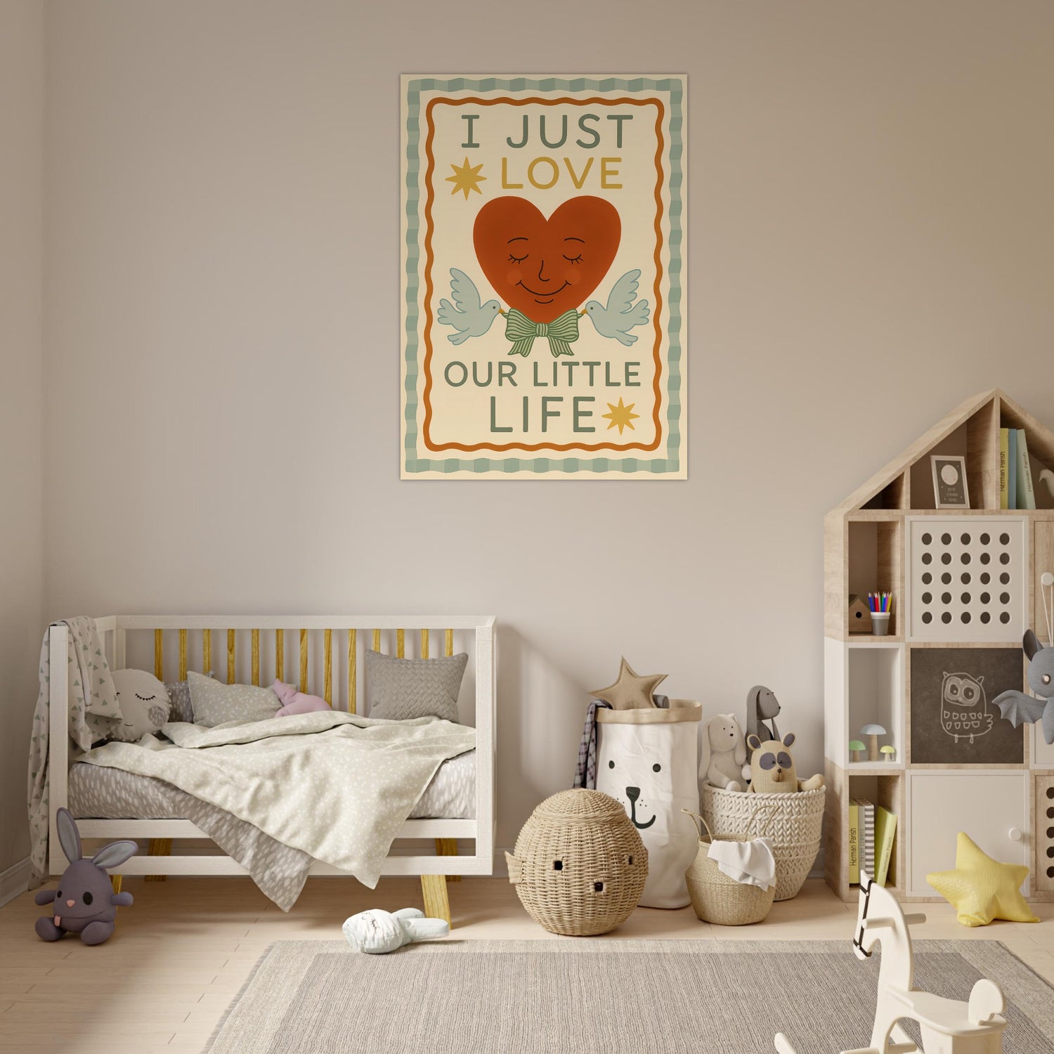 I Just Love Our Little Life Poster - Adorable Nursery Decor - Classic Matte Art Print - Unframed - Digital Download A0 (84.1 x 118.9 cm)