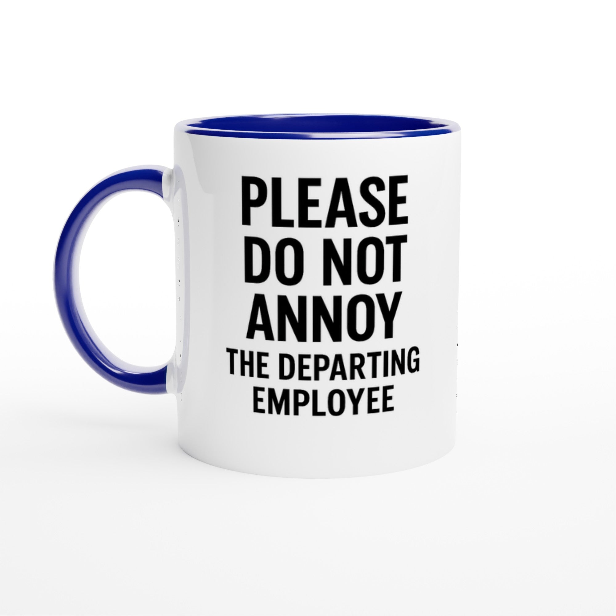 Funny Employee Mug - Please Do Not Annoy - Perfect Gift for Coworkers! Ceramic Blue