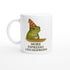 More Espresso Less Depresso Mug - Funny Frog Coffee Cup - Humorous 11oz Ceramic Mug Gift Ceramic White