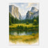 Yosemite Valley California Watercolour Print – Unframed Travel Wall Art, Home Decor 21x29.7 cm 8x12"