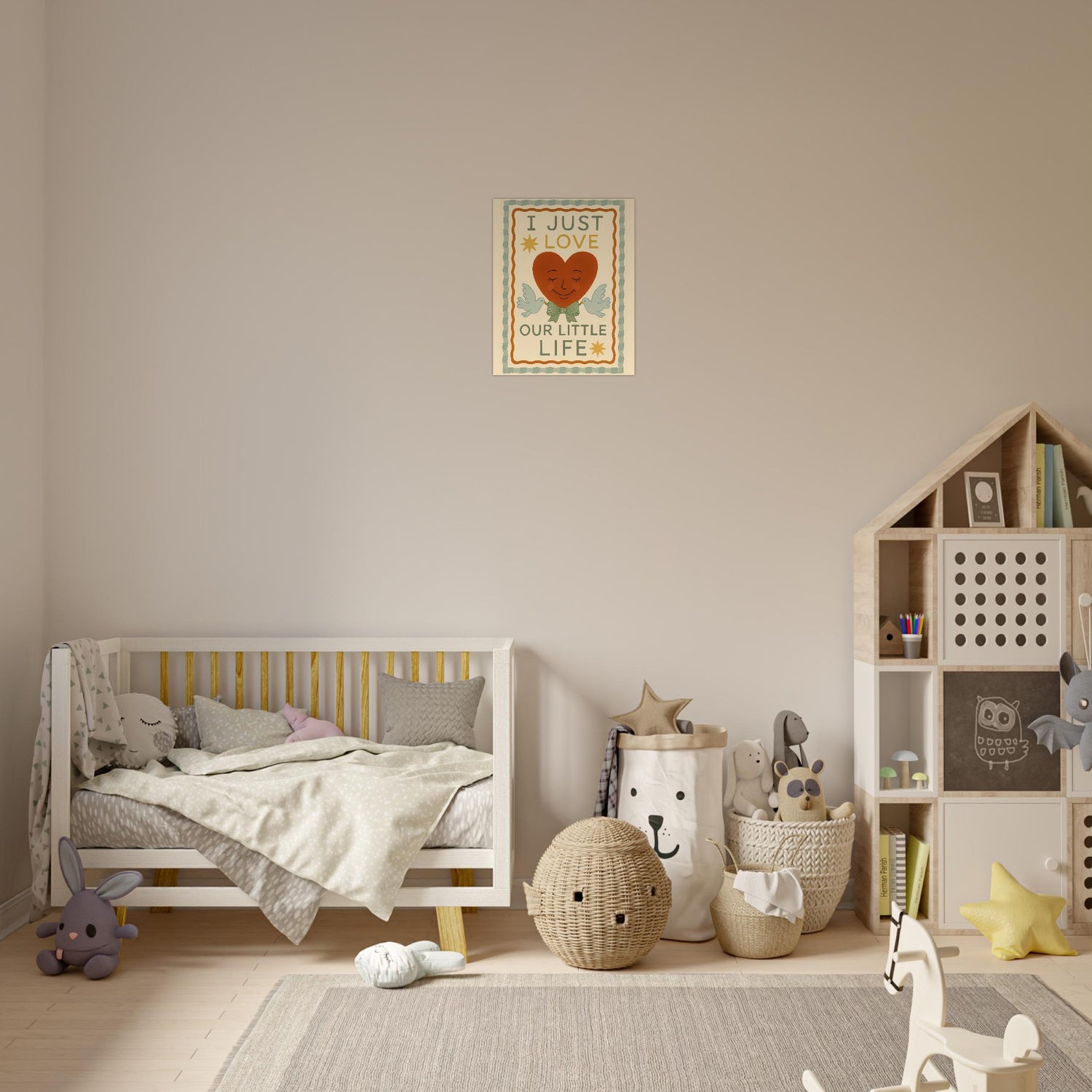 I Just Love Our Little Life Poster - Adorable Nursery Decor - Classic Matte Art Print - Unframed - Digital Download 40x50 cm 16x20″