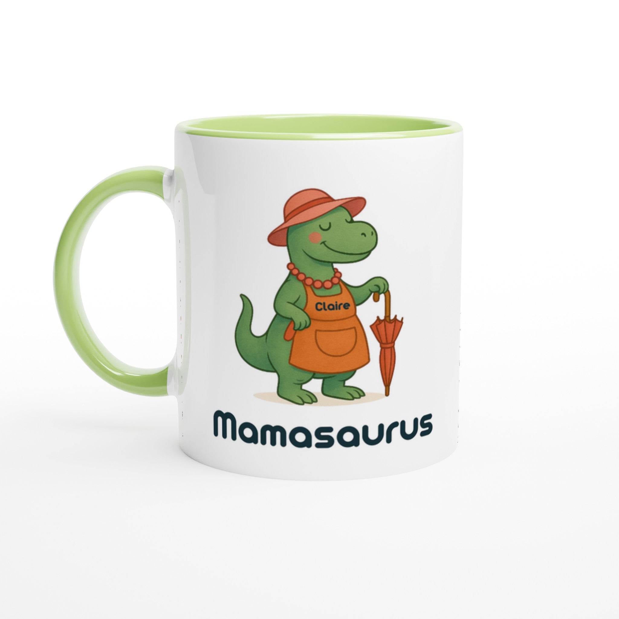 Mamasaurus Mug - Cute Dinosaur Coffee Cup - Perfect Gift for Moms