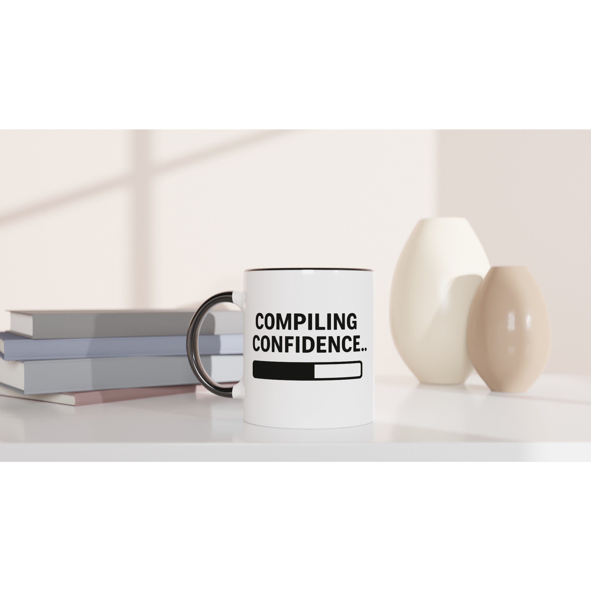 Compiling Confidence Mug - Fun Gift for Young Coders & Tech Wizards - Dishwasher Safe Ceramic 11oz