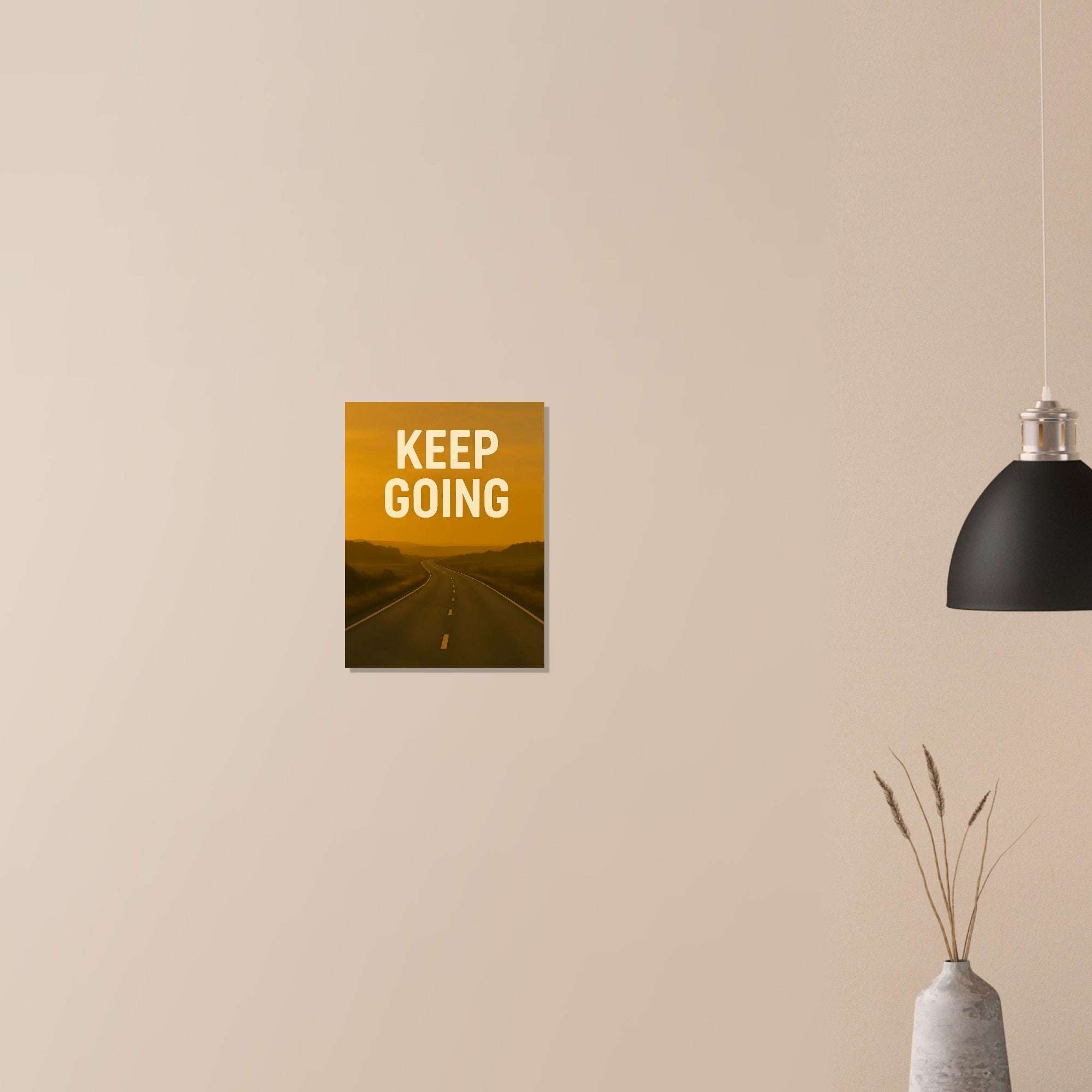 Keep Going Motivational Poster - Inspiring Wall Art - Positive Quotes Decor - Art Print 30x40 cm 12x16″