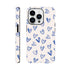 Blue Hearts Phone Case - Cute Minimalist Pattern for iPhone & Samsung | Romantic Design Protection iPhone 14 Pro