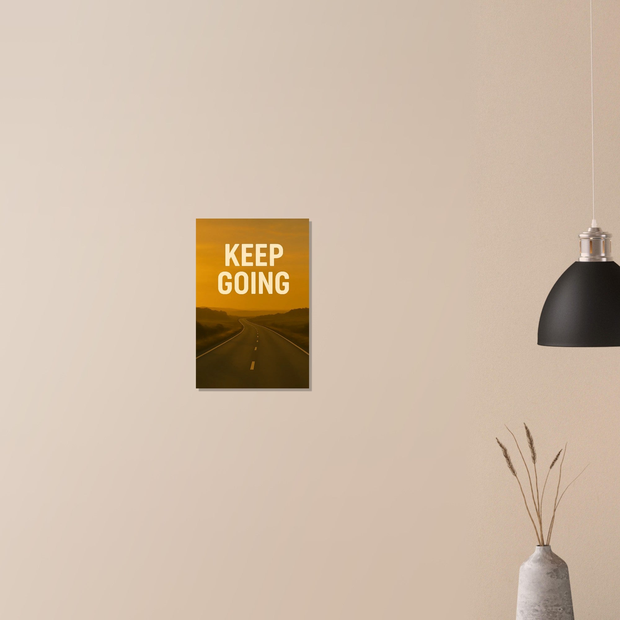 Keep Going Motivational Poster - Inspiring Wall Art - Positive Quotes Decor - Art Print 30x45 cm 12x18″