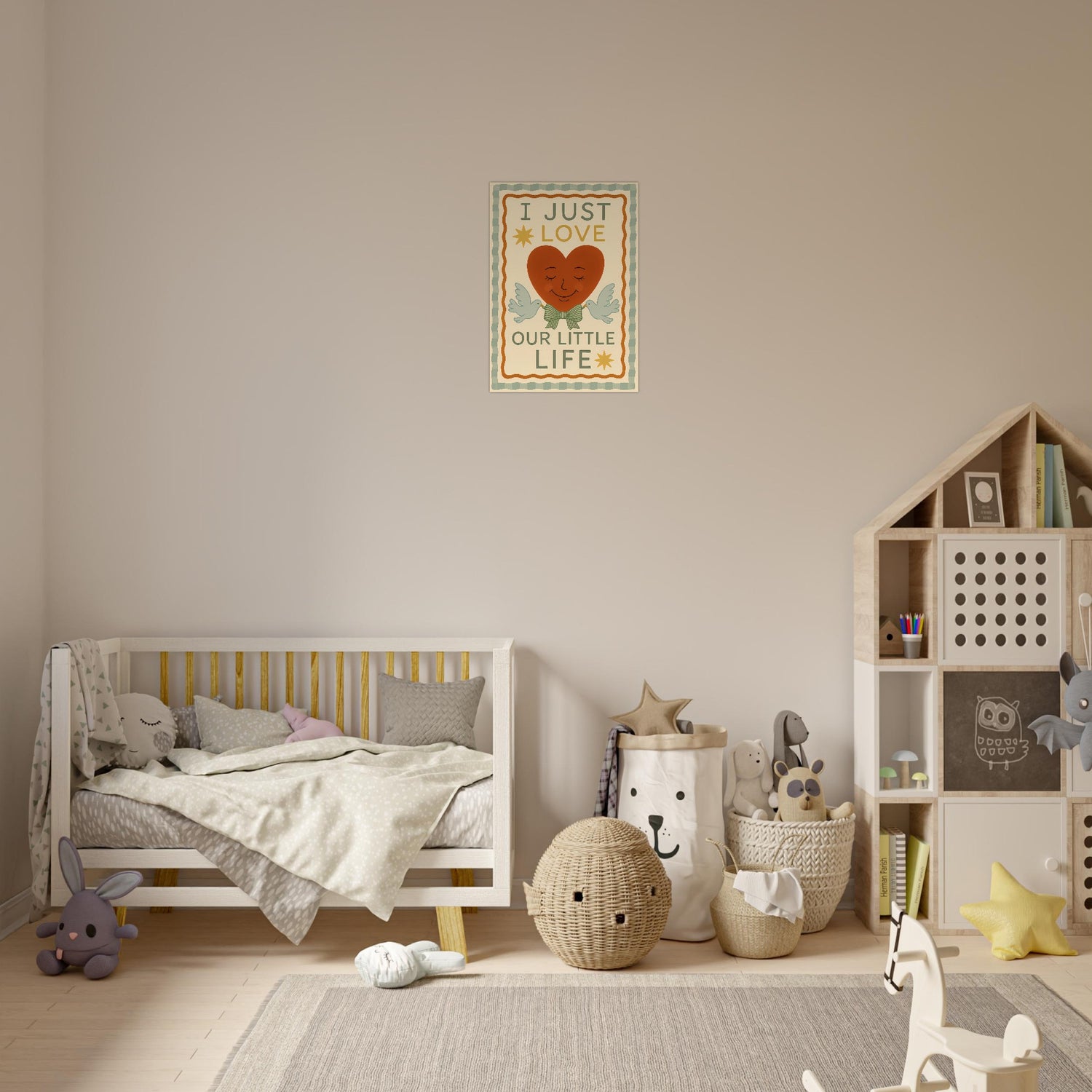 I Just Love Our Little Life Poster - Adorable Nursery Decor - Classic Matte Art Print - Unframed - Digital Download A2 (42 x 59.4 cm)