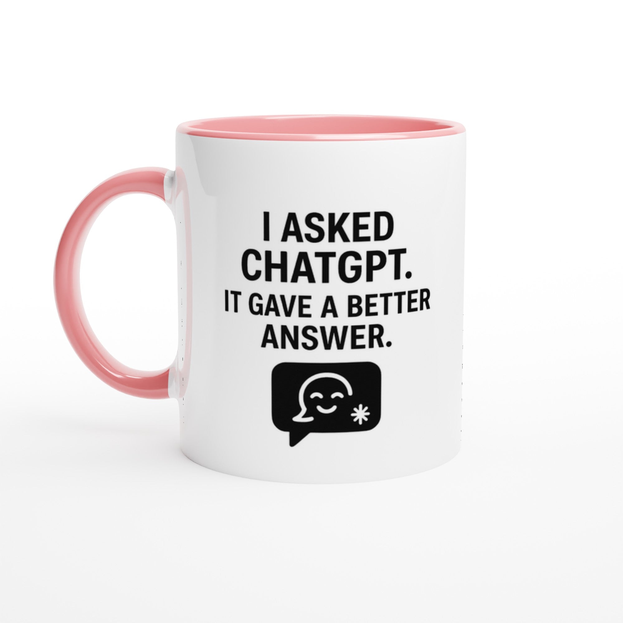 Funny ChatGPT Mug - AI Job Replacement Gift - Perfect Employee Leaving Mug Ceramic Pink