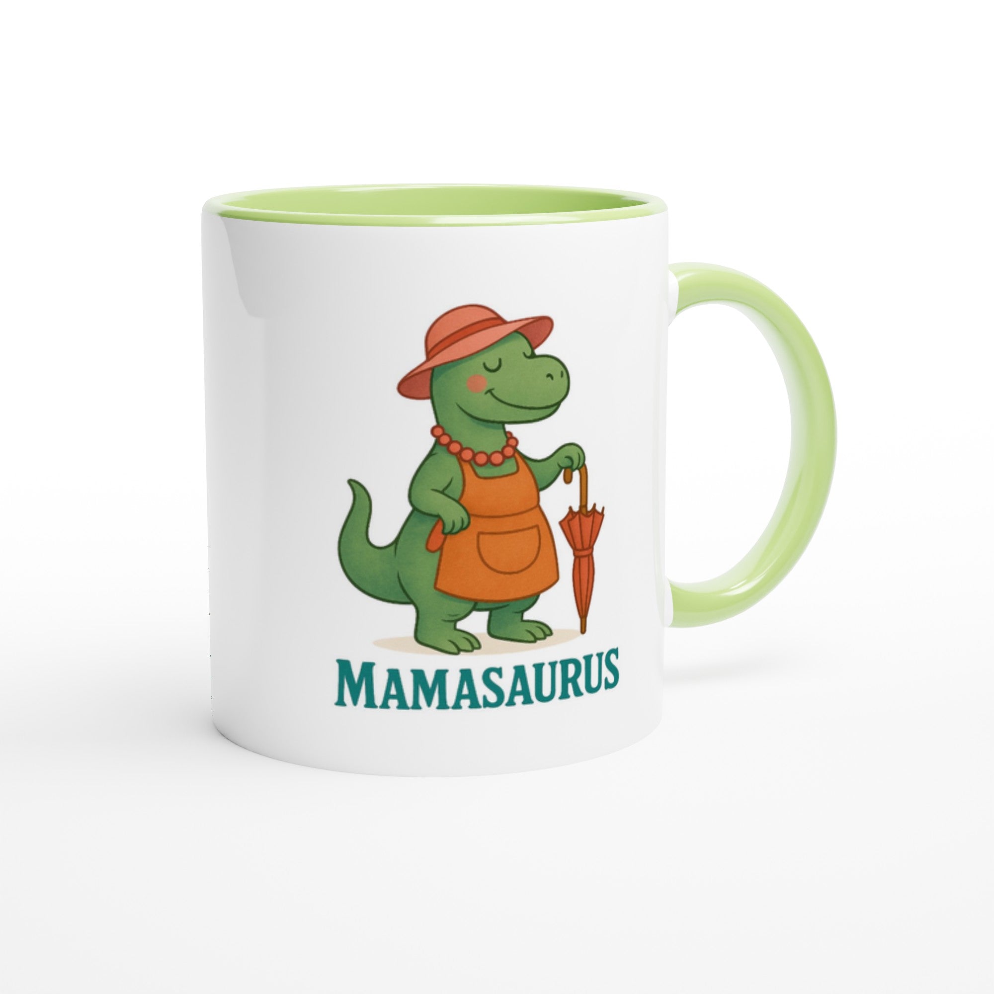 Mamasaurus Mug - Cute Dinosaur Coffee Cup - Perfect Gift for Moms