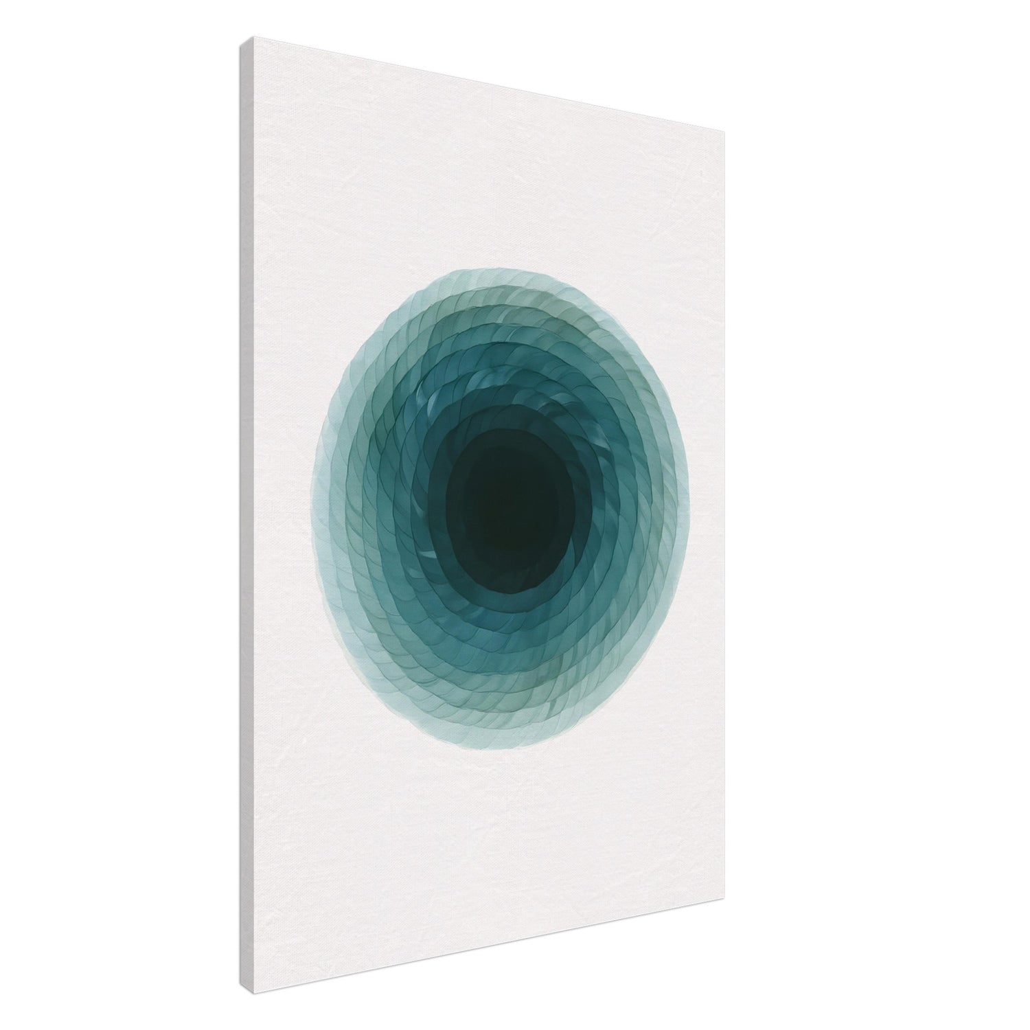 Deep Tranquility Canvas – Abstract Watercolor Spiral Art Print - Slim Canvas - Wall Art 70x100 cm 28x40″