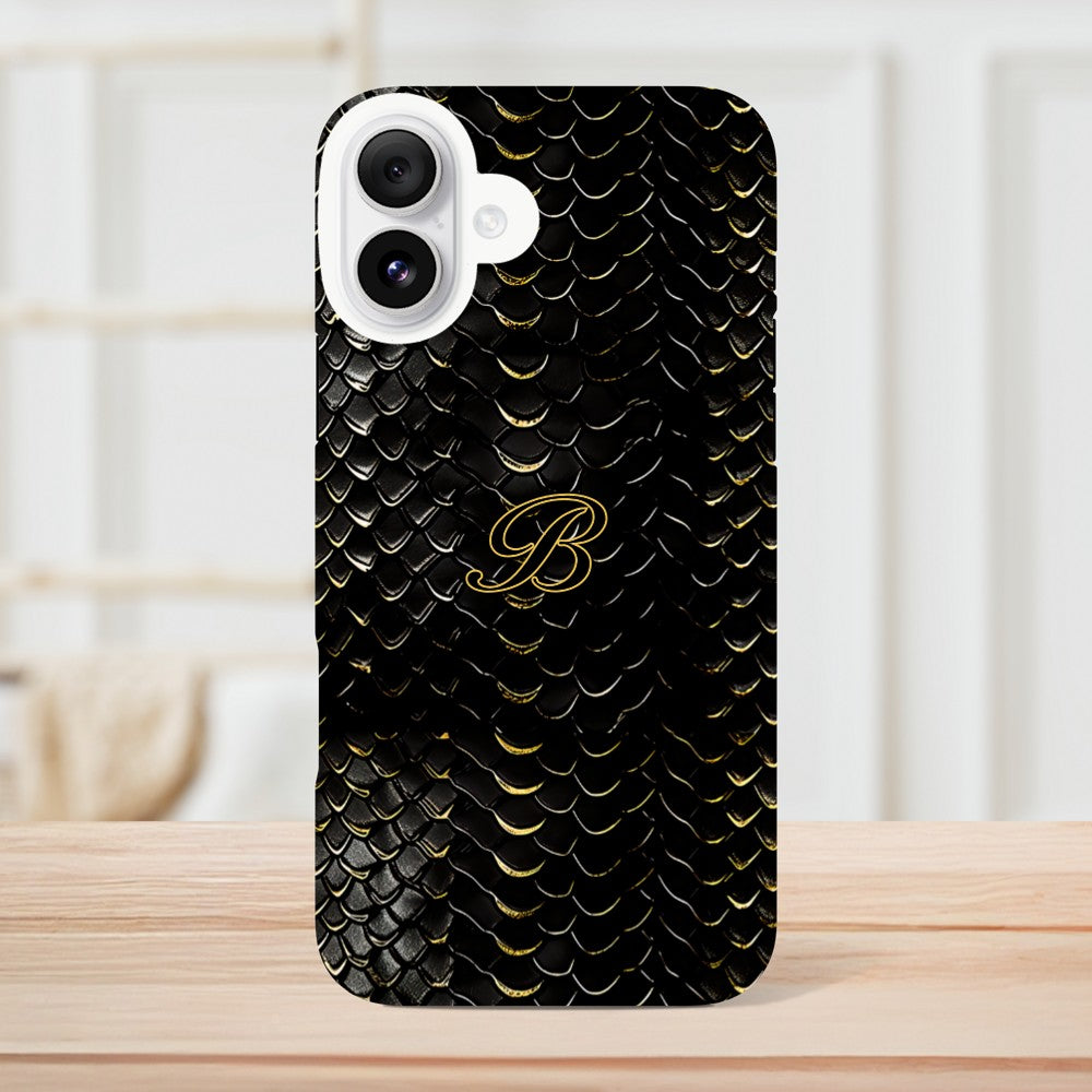 Luxury Dragon Scale Phone Case - iPhone 16, 15 Pro, Samsung S23 | Golden 3D Design iPhone 16 Plus