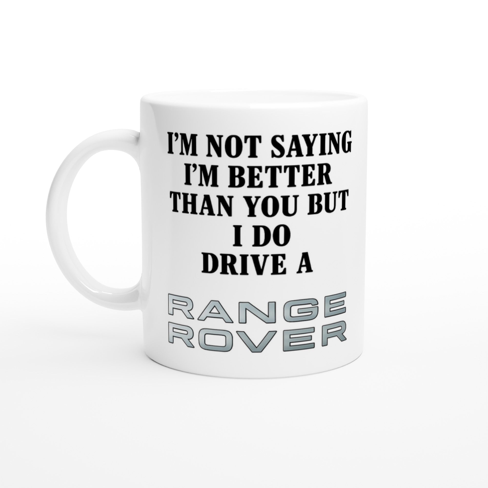 Personalized Range Rover Mug - 11oz Ceramic Coffee Lover Gift - Multiple Colors Available Ceramic White