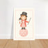 Whimsical Circus Girl Poster - Classic Wall Art for Kids Nursery - Fun & Playful Decor Print 30x45 cm 12x18″