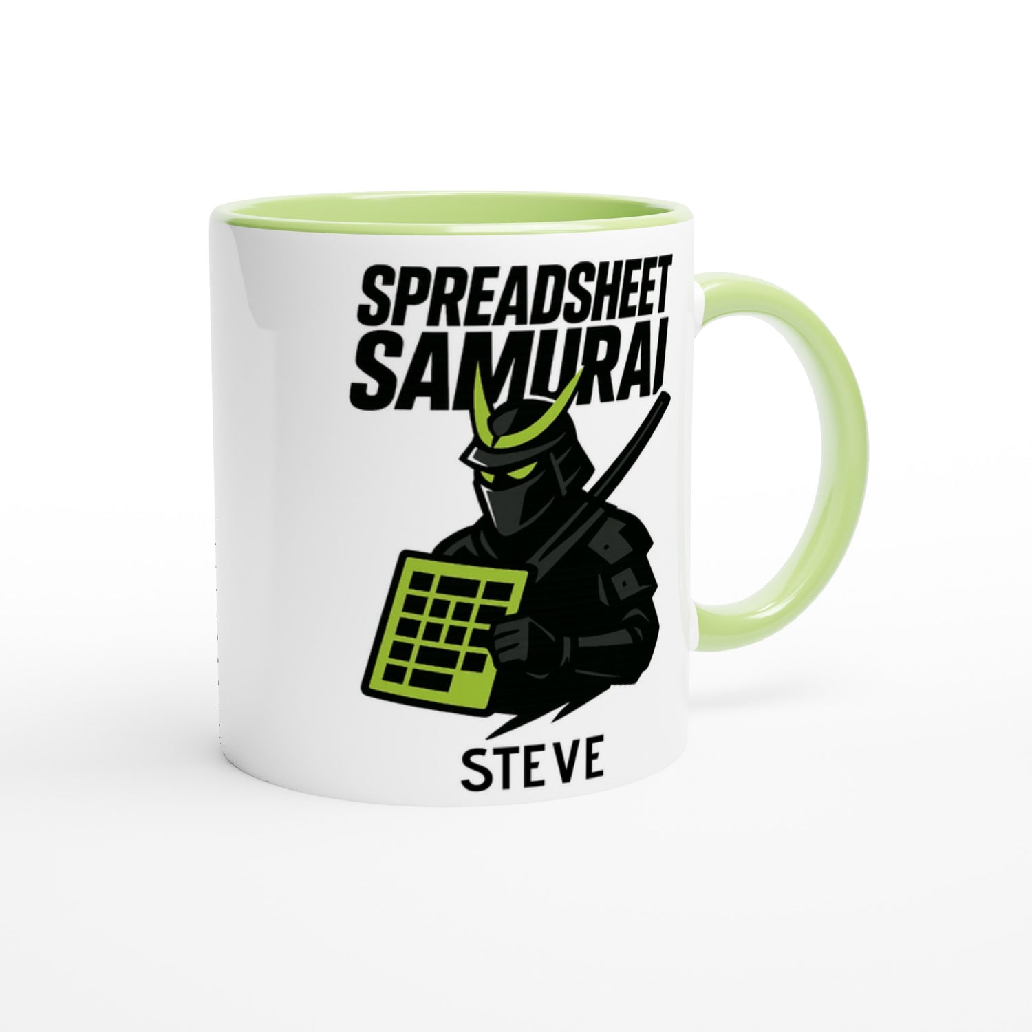 Spreadsheet Samurai Mug – Funny Office Coffee Cup | 11oz Gift for Excel Nerds, Data Analysts & Accountants | Geeky Productivity Humor