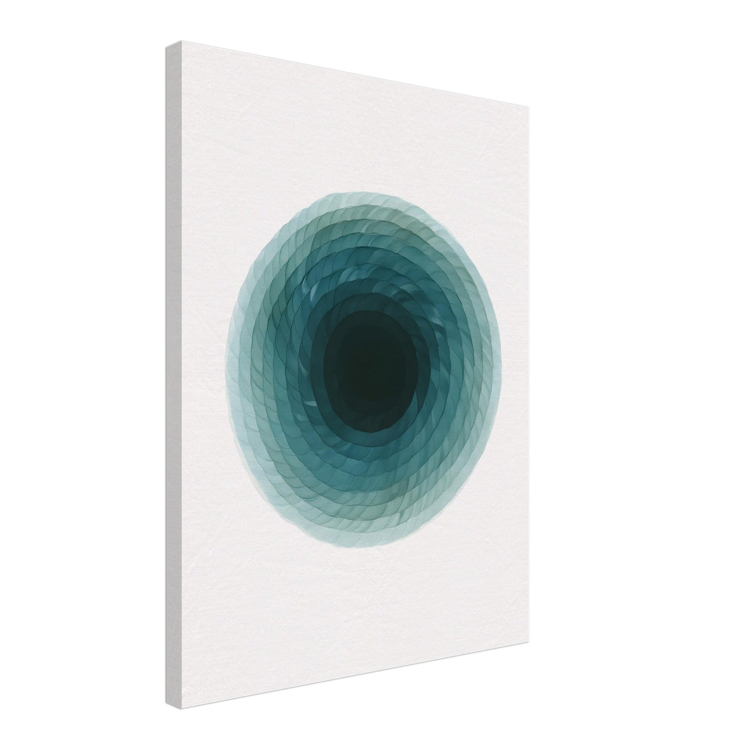 Deep Tranquility Canvas – Abstract Watercolor Spiral Art Print - Slim Canvas - Wall Art 45x60 cm 18x24″