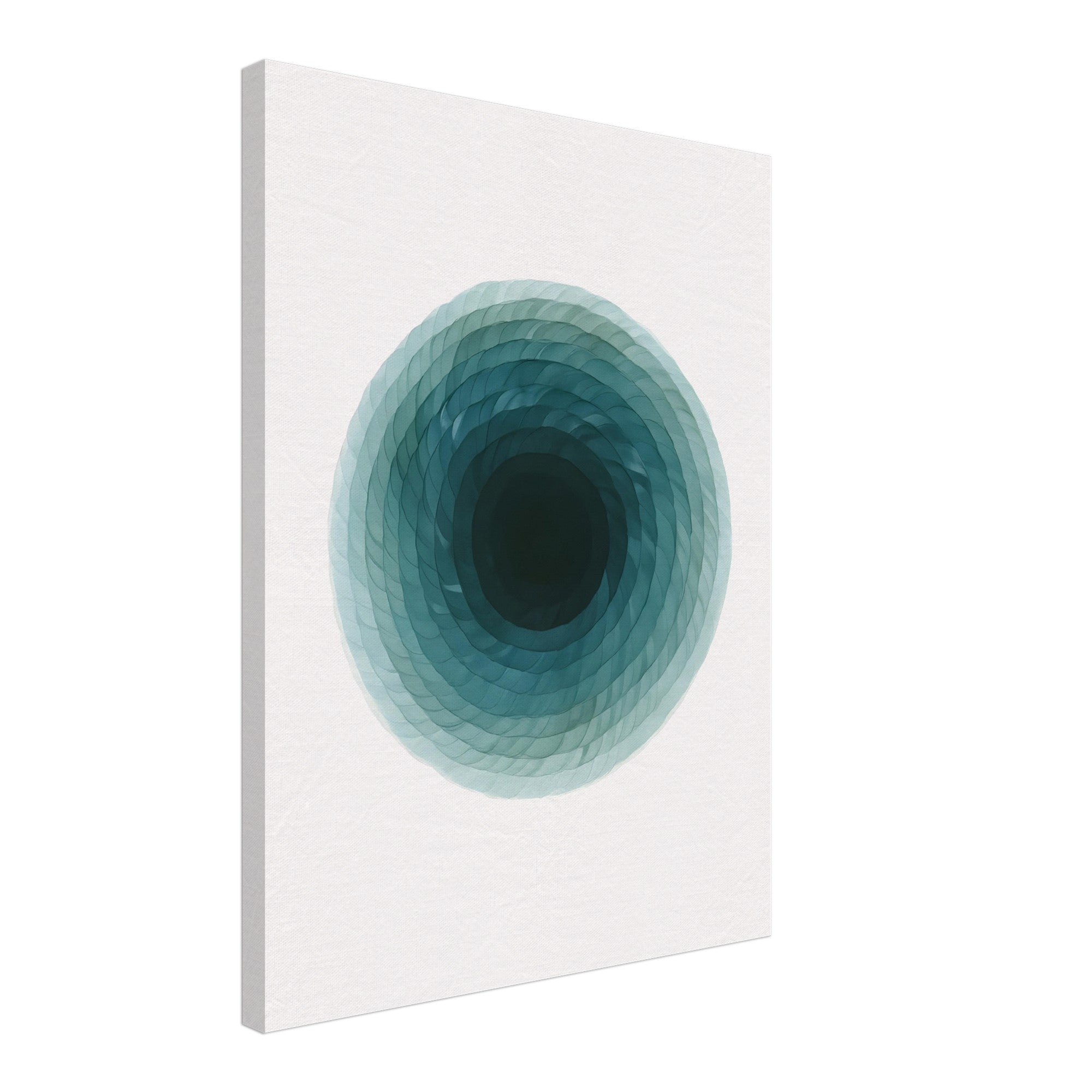 Deep Tranquility Canvas – Abstract Watercolor Spiral Art Print - Slim Canvas - Wall Art 45x60 cm 18x24″
