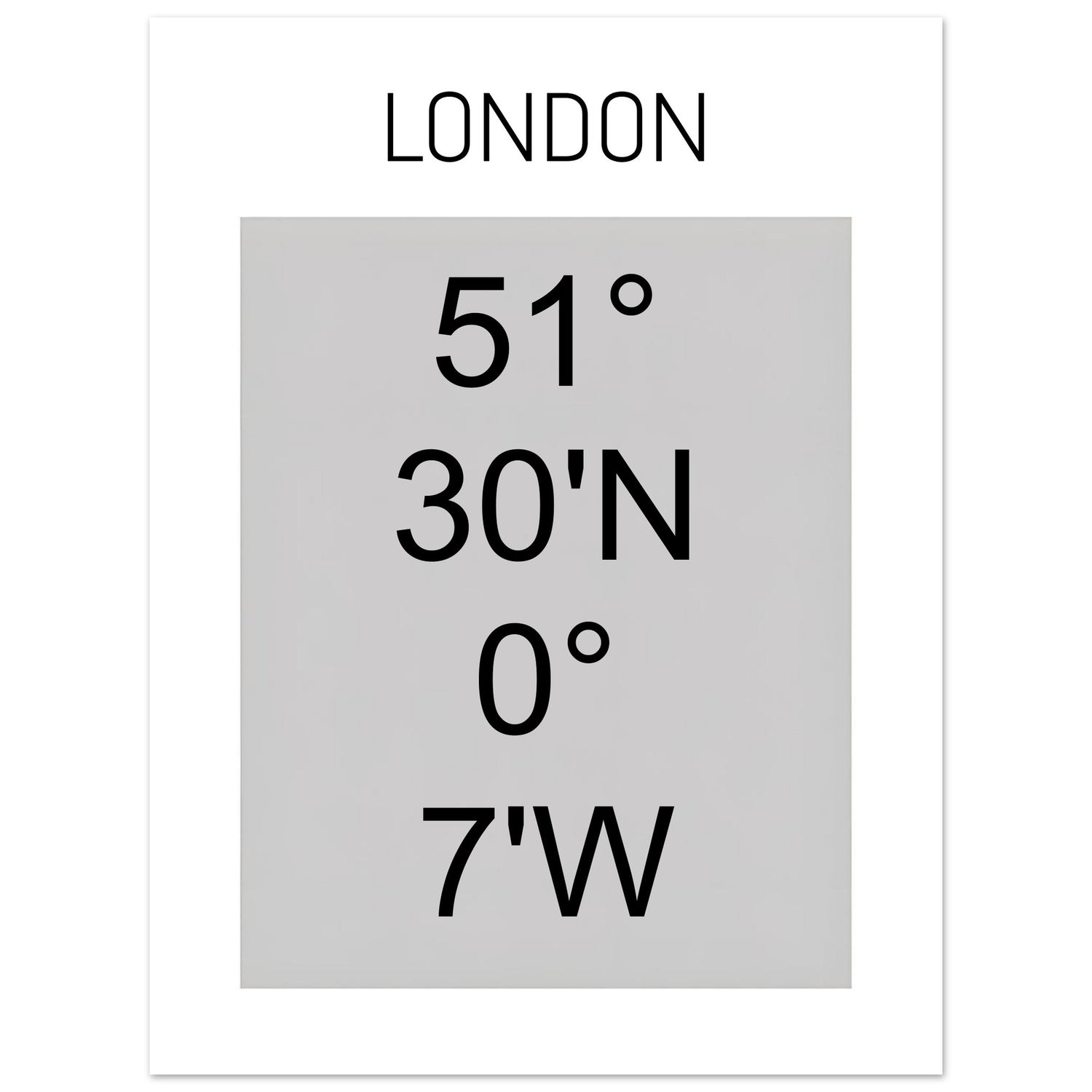 Sheffield Coordinates Poster Print | Minimalist Unframed Wall Art Decor A3 A4 A5 30x40 cm 12x16″