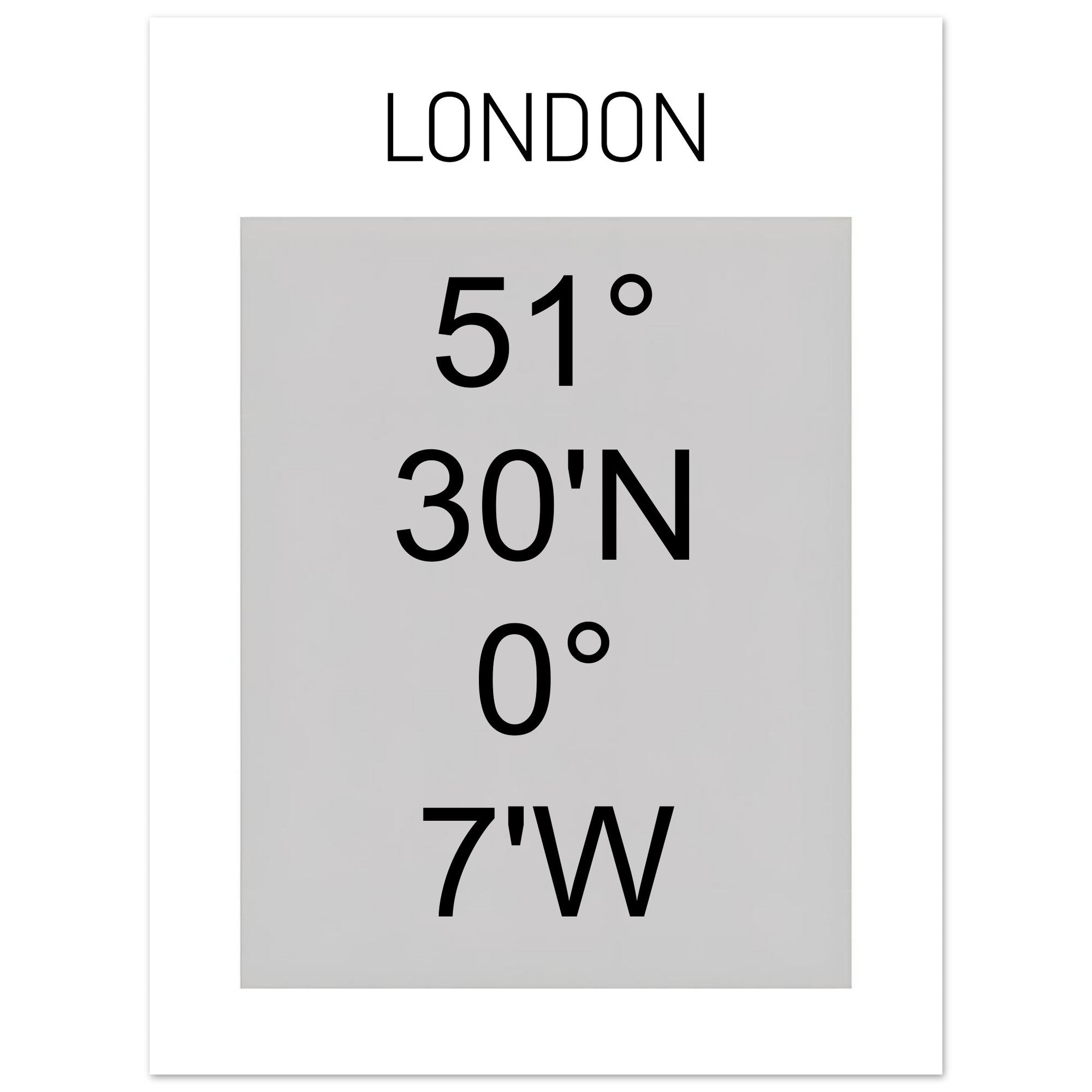 Sheffield Coordinates Poster Print | Minimalist Unframed Wall Art Decor A3 A4 A5 30x40 cm 12x16″