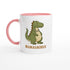 Mamasaurus Mug - Cute Dinosaur Coffee Cup - Perfect Gift for Moms Ceramic Pink
