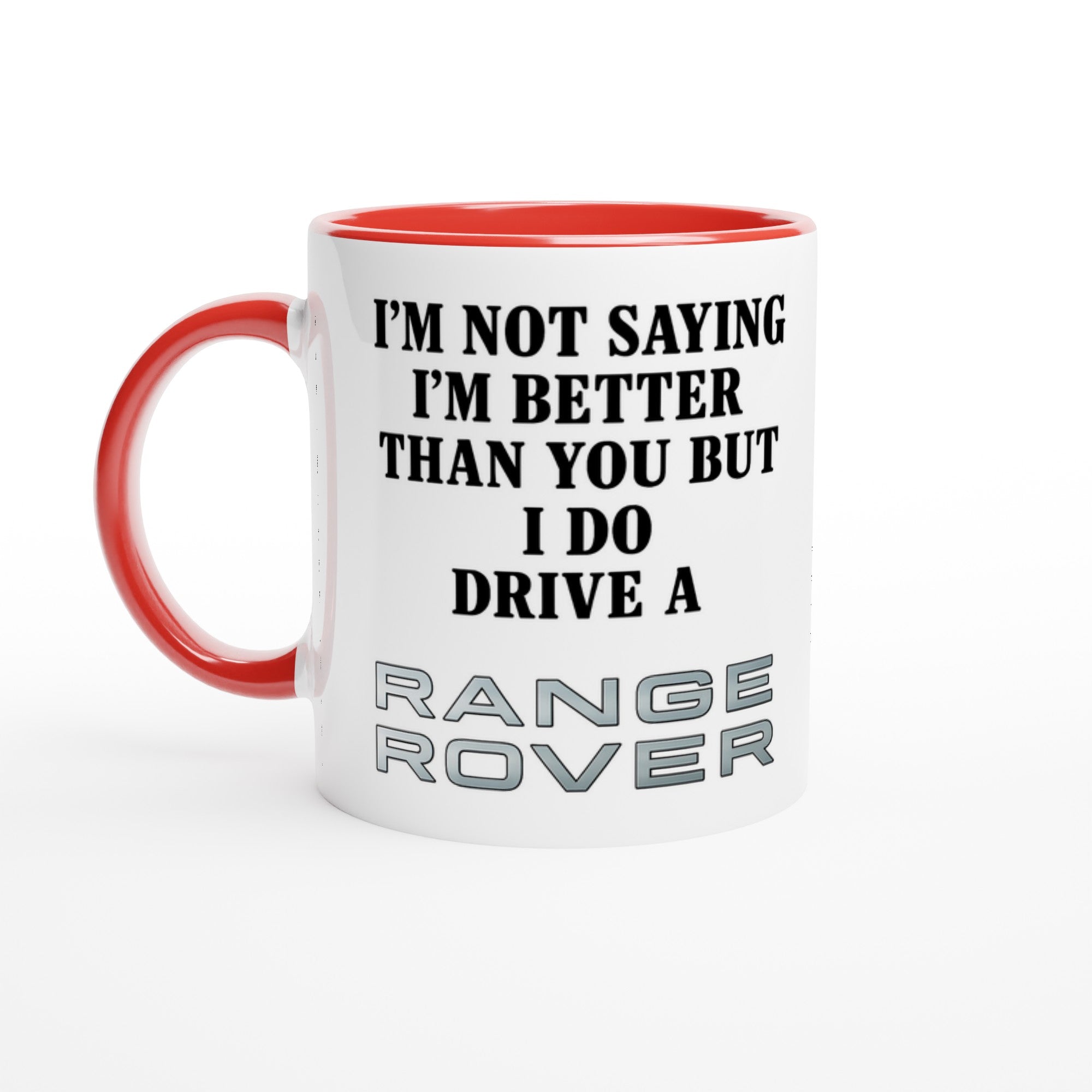 Personalized Range Rover Mug - 11oz Ceramic Coffee Lover Gift - Multiple Colors Available Ceramic Red