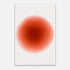Crimson Pulse – Abstract Red Watercolor Circle Print - Slim Canvas - Wall Art 30x45 cm 12x18″