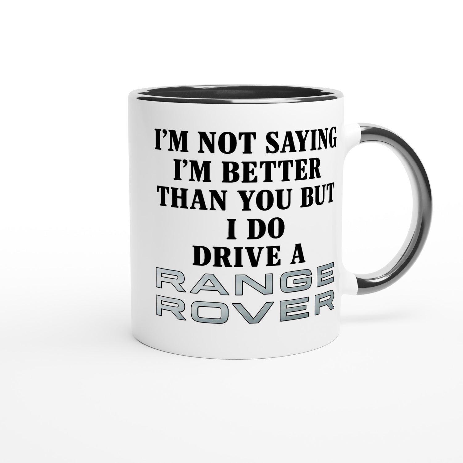 Funny Range Rover Mug – 11oz Luxury Car Driver Gift, Bold Statement Coffee Cup, Range Rover Lover Gift for Him or Her