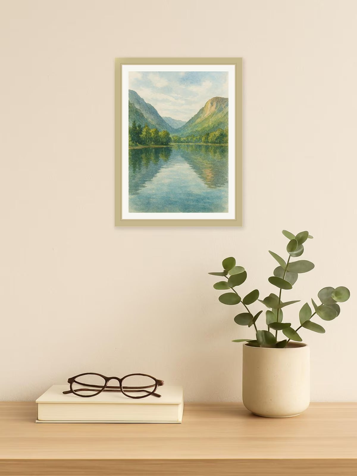 Buttermere Valley Watercolour – Lake District Art Print