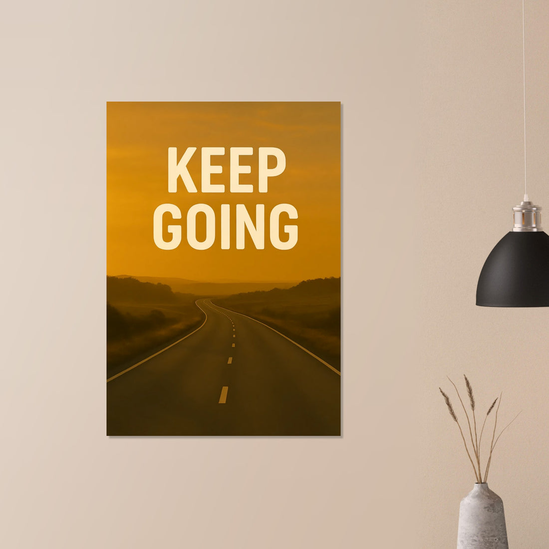 Keep Going Motivational Poster - Inspiring Wall Art - Positive Quotes Decor - Art Print 70x100 cm 28x40″