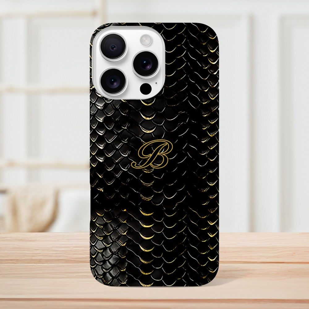 Luxury Dragon Scale Phone Case - iPhone 16, 15 Pro, Samsung S23 | Golden 3D Design iPhone 16 Pro Max
