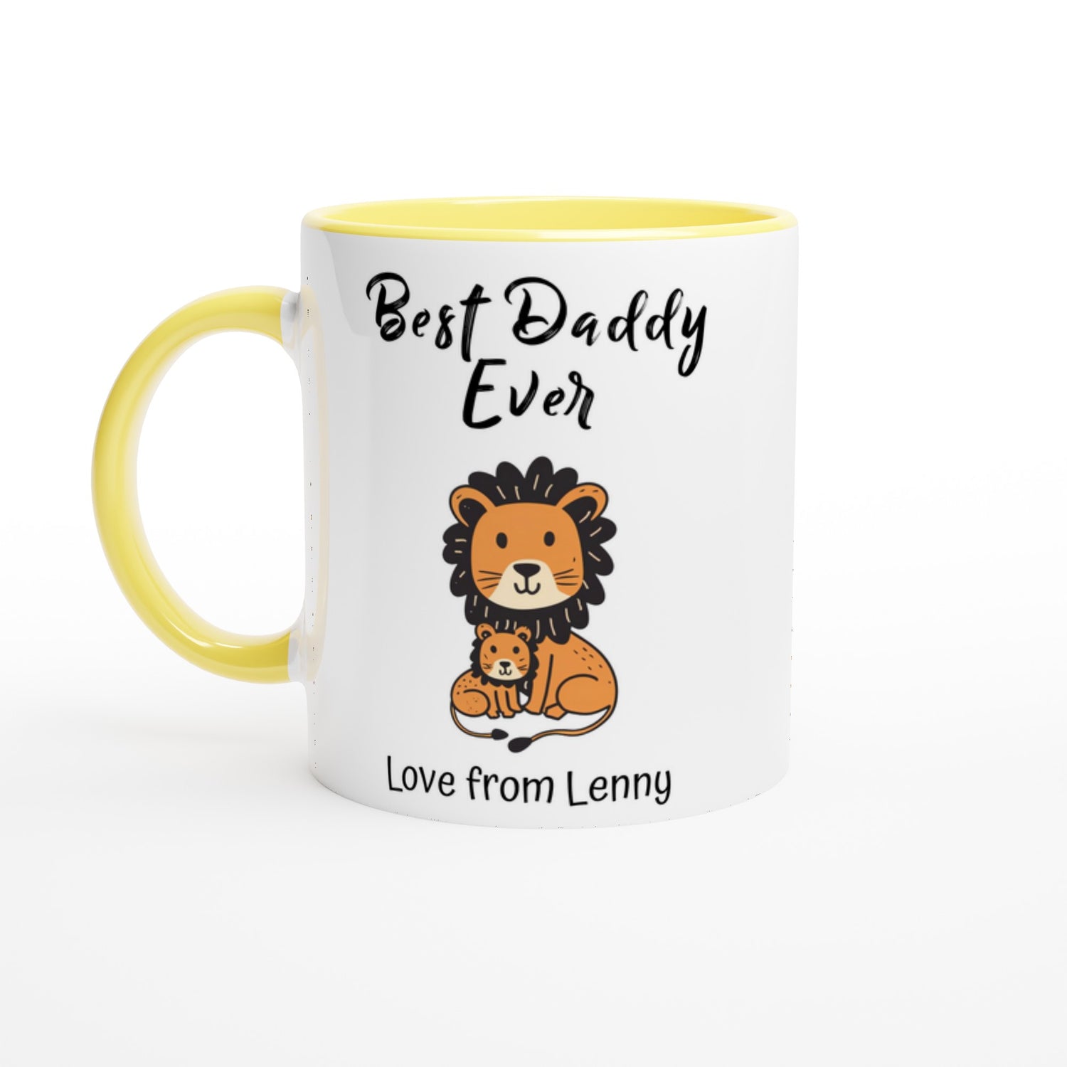 Personalized Lion Best Daddy Ever Mug - Father&