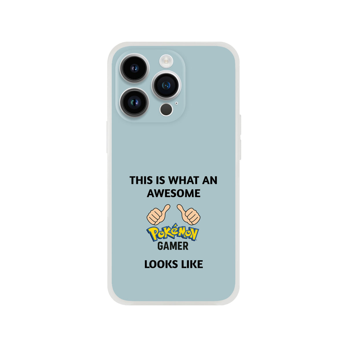 Awesome Pokémon Gamer iPhone Case - Cute &amp; Funny Flexi Case iPhone 14 Pro