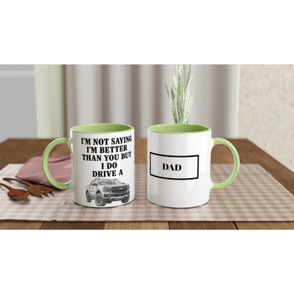 Personalized Ford Ranger Wildtrak Mug - Unique Car Lover Dad Gift | 11oz Ceramic Cup Ceramic Green
