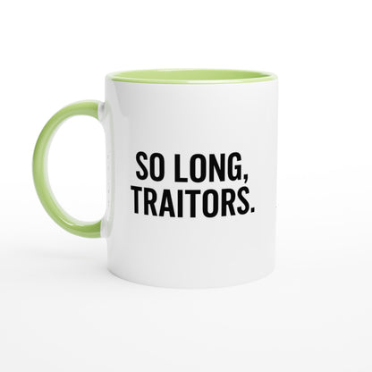 So Long, Traitors Mug - Funny Employee Leaving Gift - Ceramic Coffee Cup