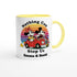 Personalized Disney Mug - Mickey & Minnie Runaway Railway Gift, Magic Kingdom Coffee Mug, Disneyland Keepsake Ceramic Yellow