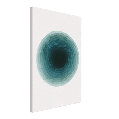 Deep Tranquility Canvas – Abstract Watercolor Spiral Art Print - Slim Canvas - Wall Art 40x60 cm 16x24″