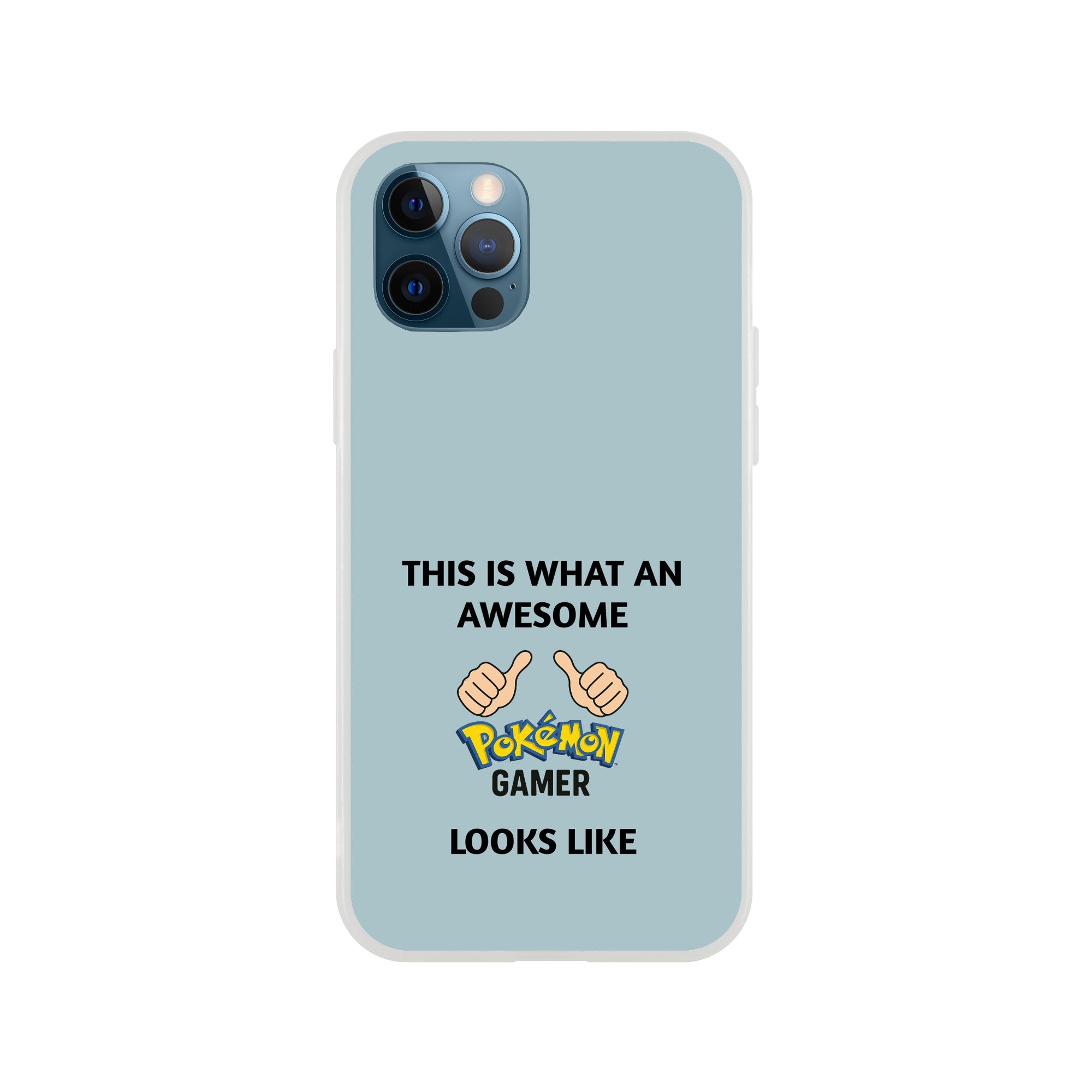 Awesome Pokémon Gamer iPhone Case - Cute &amp; Funny Flexi Case iPhone 12 Pro