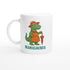 Mamasaurus Mug - Cute Dinosaur Coffee Cup - Perfect Gift for Moms Ceramic White