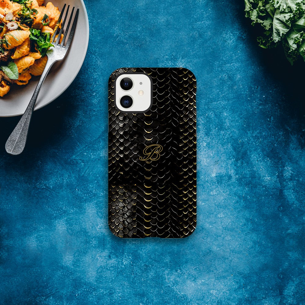 Luxury Dragon Scale Phone Case - iPhone 16, 15 Pro, Samsung S23 | Golden 3D Design iPhone 12