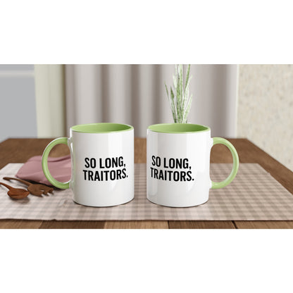 So Long, Traitors Mug - Funny Employee Leaving Gift - Ceramic Coffee Cup