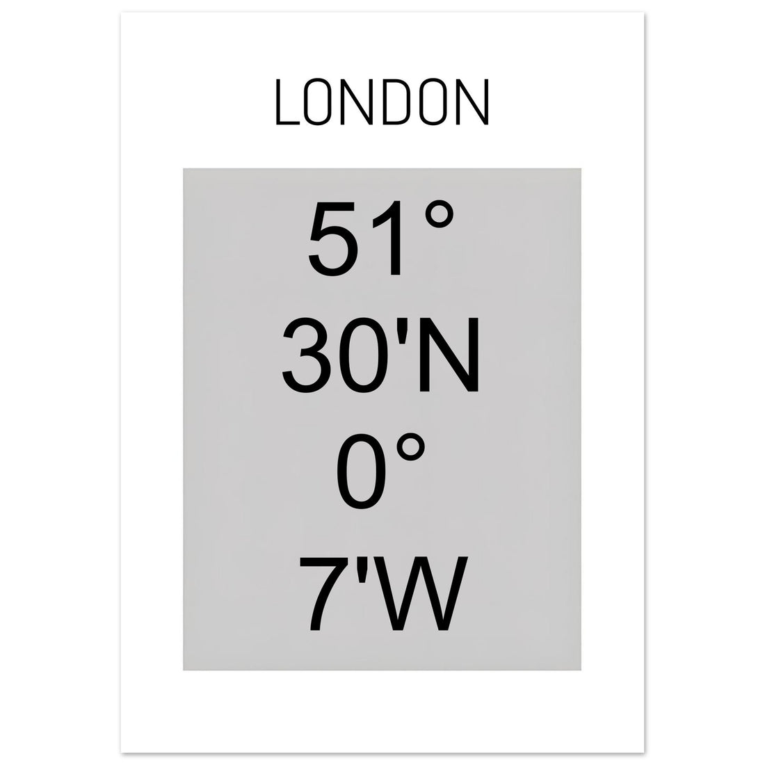 Sheffield Coordinates Poster Print | Minimalist Unframed Wall Art Decor A3 A4 A5 A1 (59.4 x 84.1 cm)