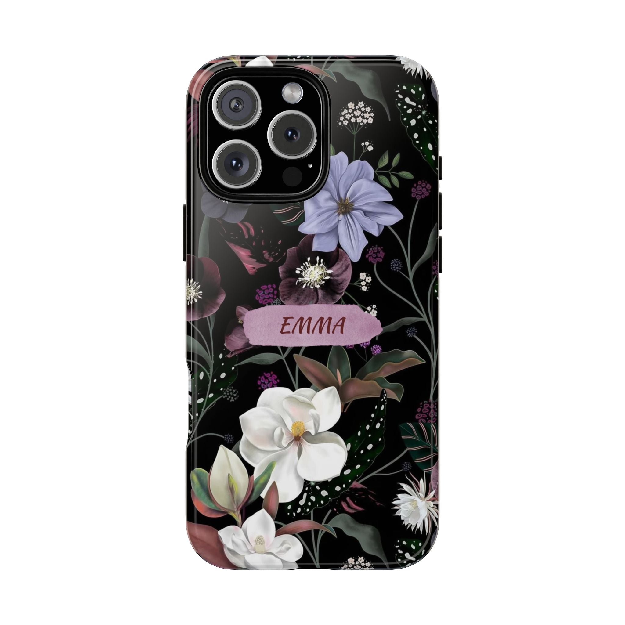 Phone Cases, Personalised Floral Pattern Ultra Plus Pro Cover, iPhone 16, 15, 14, 13+, Samsung Galaxy S23, S22, Custom Case