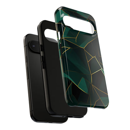 Emerald Veil - Geometric Luxe Phone Case