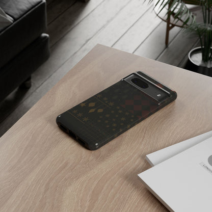 Black Luxury Phone Case for Christmas Festive Season - Tough design