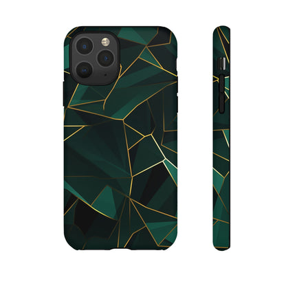 Emerald Veil - Geometric Luxe Phone Case iPhone 11 Pro Matte