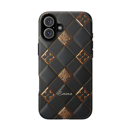 Phone Cases - Luxury Checkers Pattern Tough Cases for iPhone and Samsung Galaxy